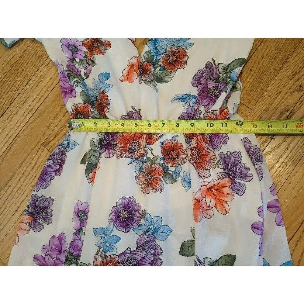 Crystal Sky Maxi Dress Two Front Slits Cutout Back Beachy Boho Juniors Size 5 - Picture 13 of 15